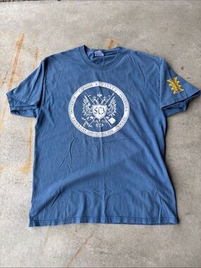 Secret Chiefs 3 Band Tee 2000s Double Sided Occult Graphic Blue Hanes Beefy-T